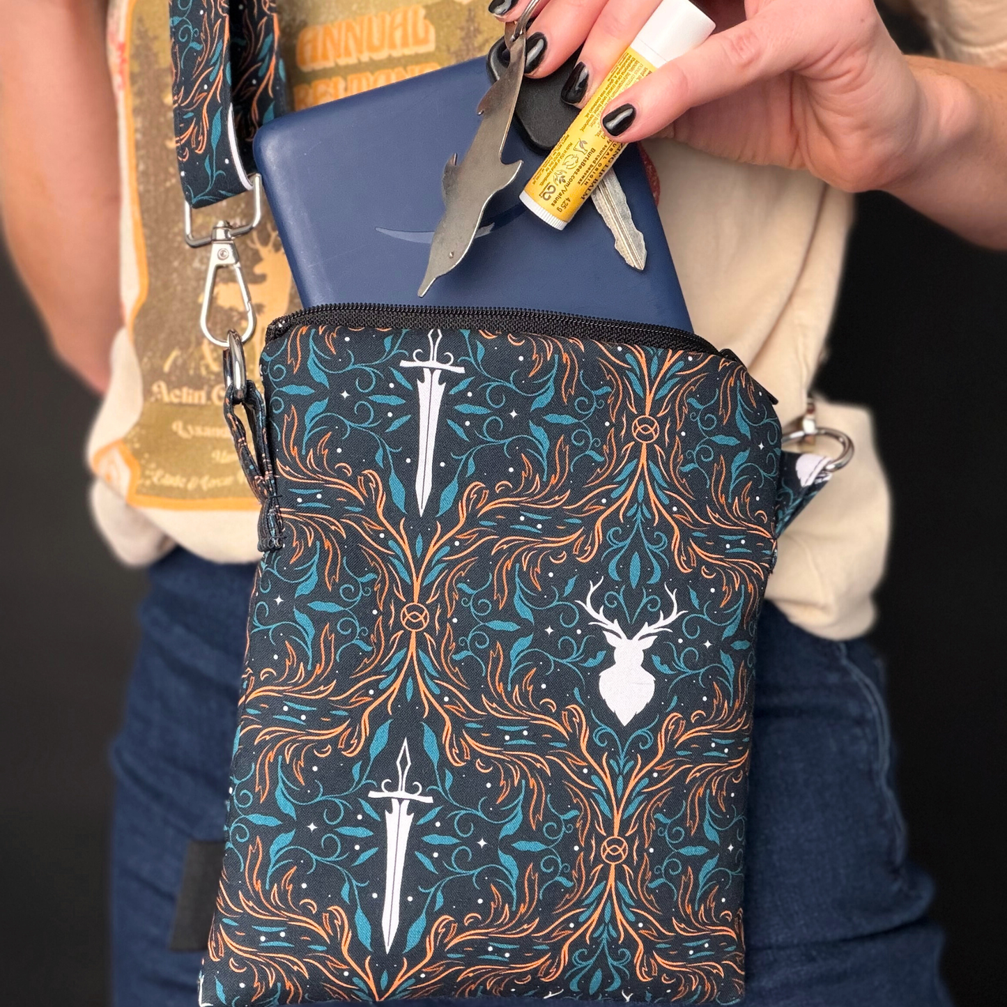 Fireheart crossbody sleeve