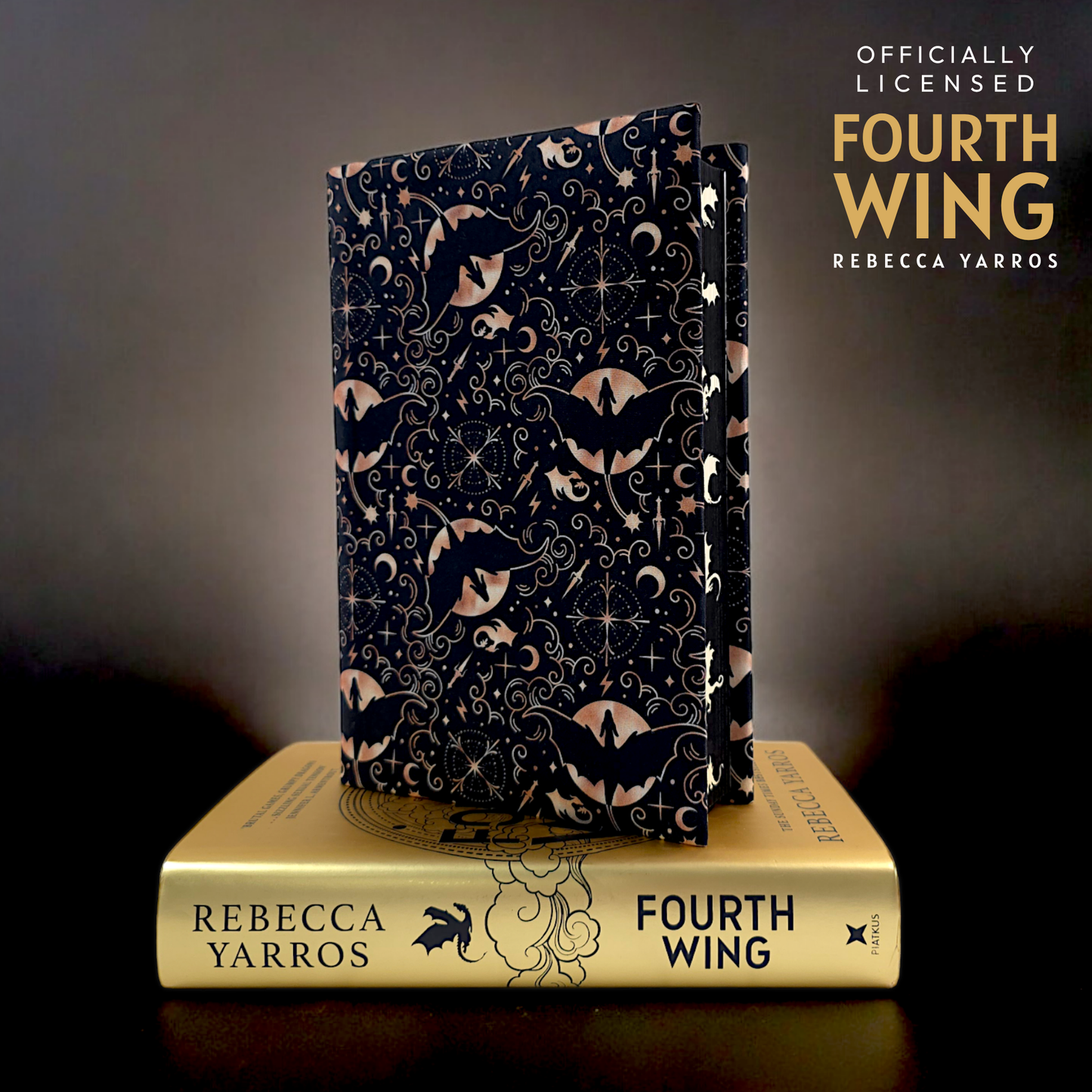 Fourth Wing fabric dust jacket - Rebecca Yarros