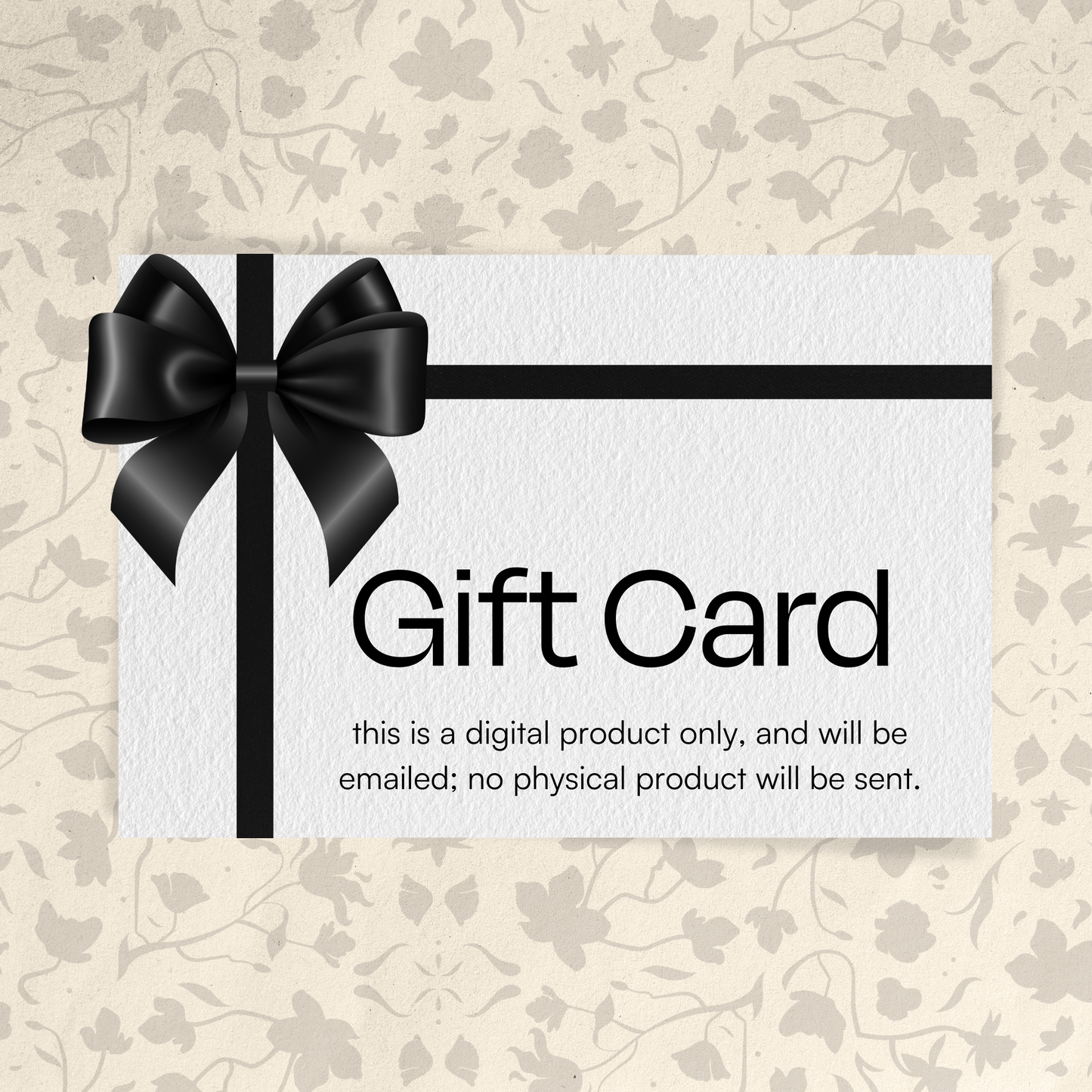 Charlie and Fox Gift Card