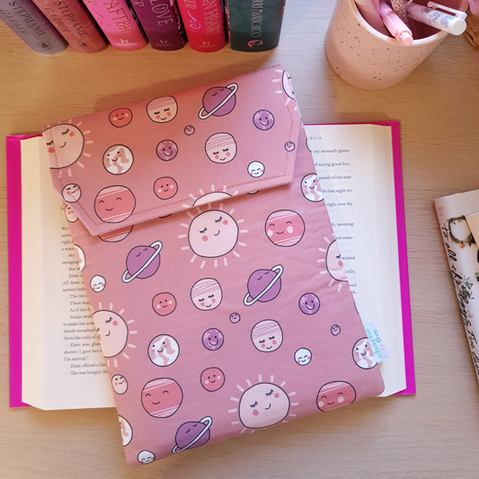 Happy Planets padded book sleeve
