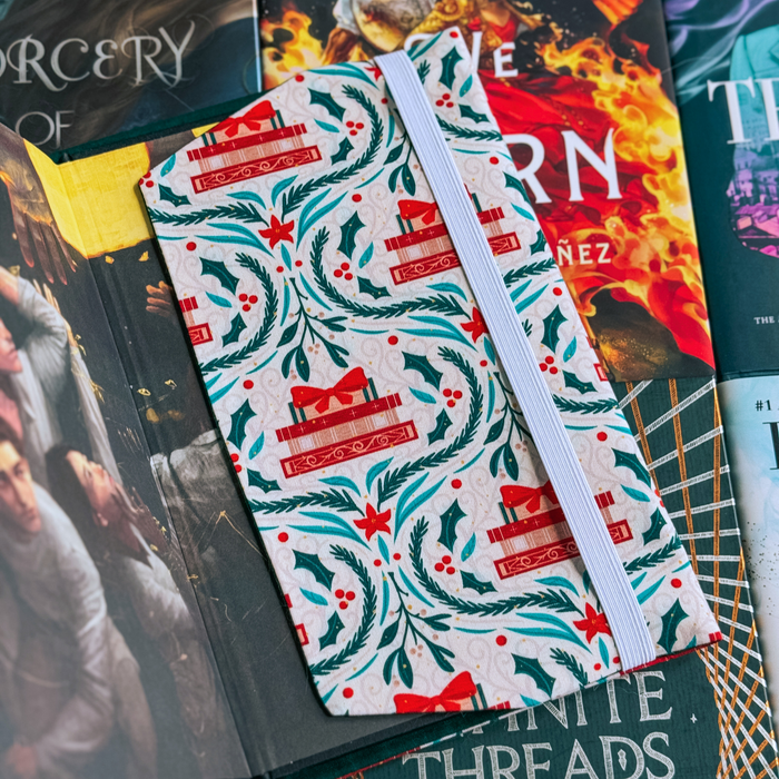 Holiday Reads fabric dust jacket