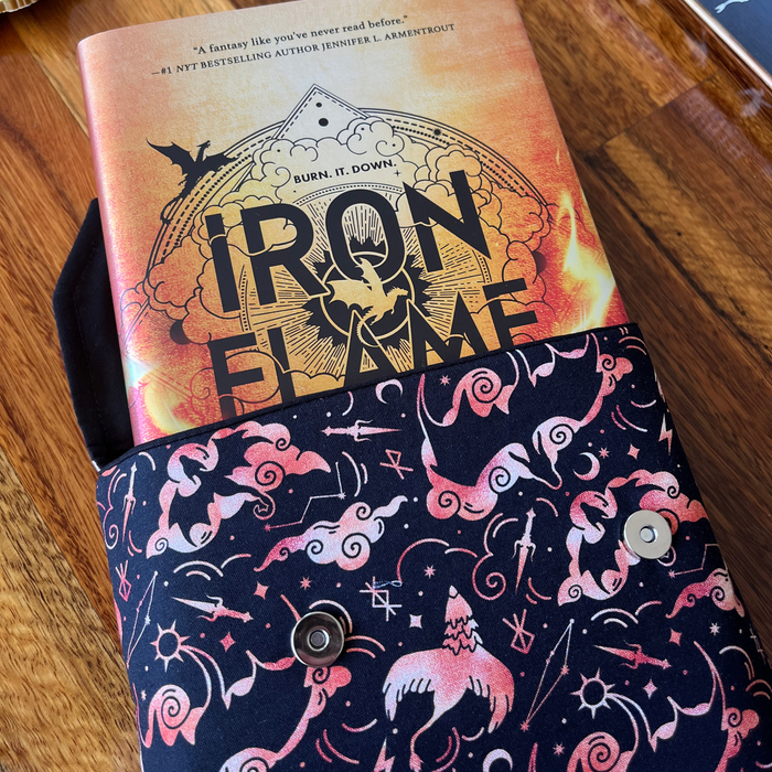 Iron Flame padded book sleeve - Rebecca Yarros