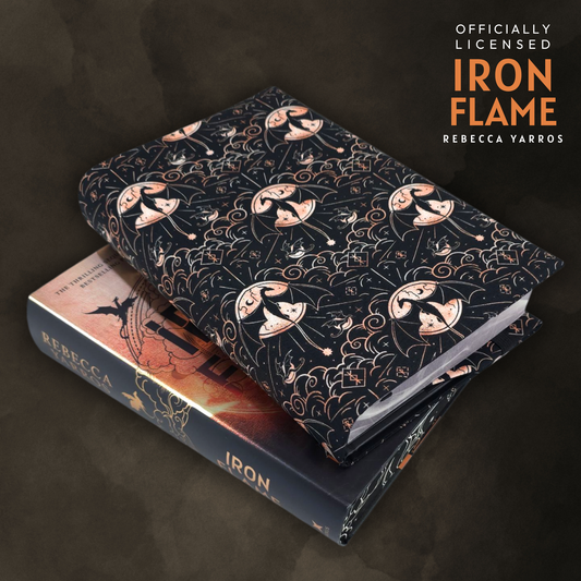Iron Flame 2.0 fabric dust jacket - Rebecca Yarros