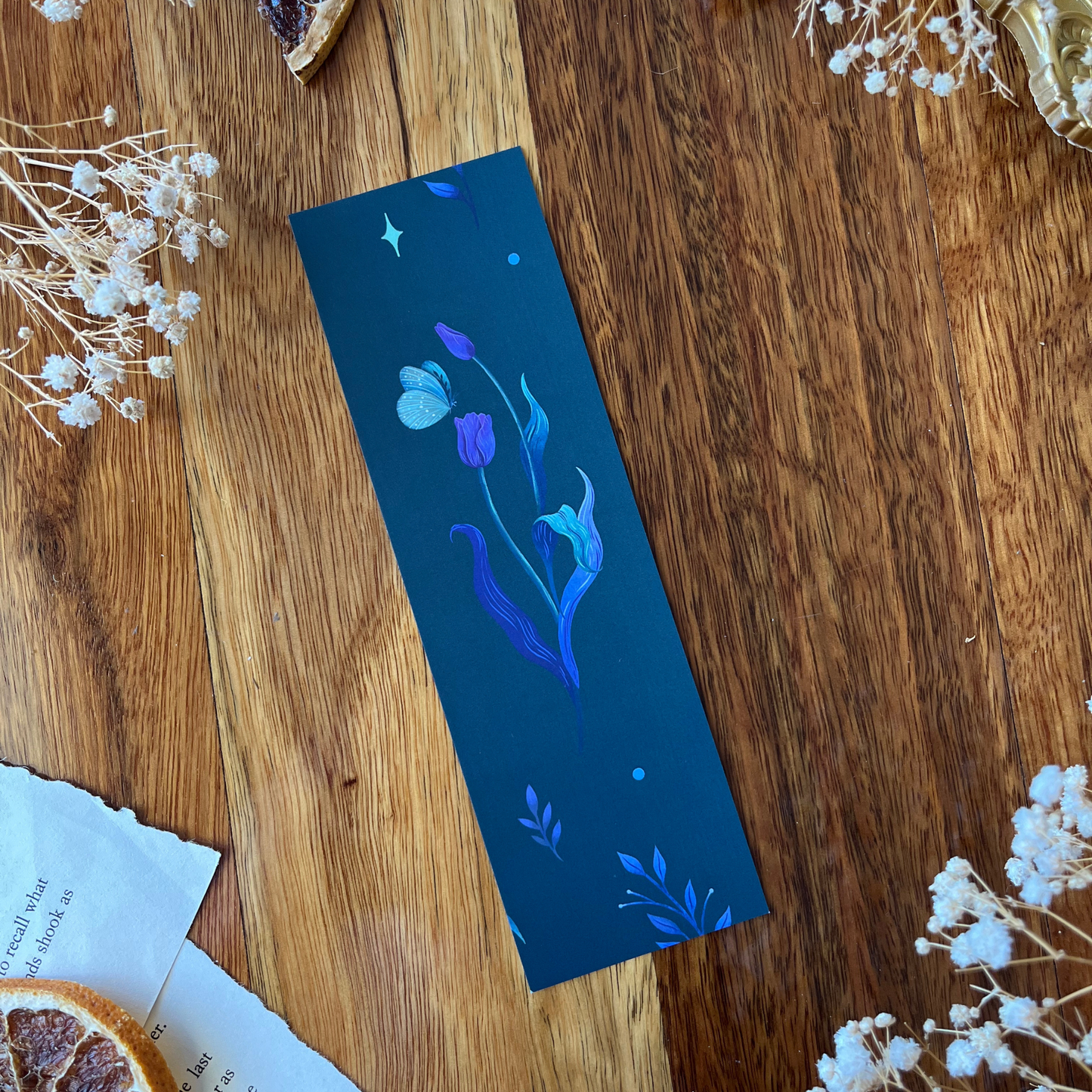 Under the Moon double-sided bookmark