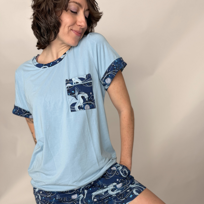 Moonplume Dragon PJ tee (When The Moon Hatched - Sarah A. Parker)