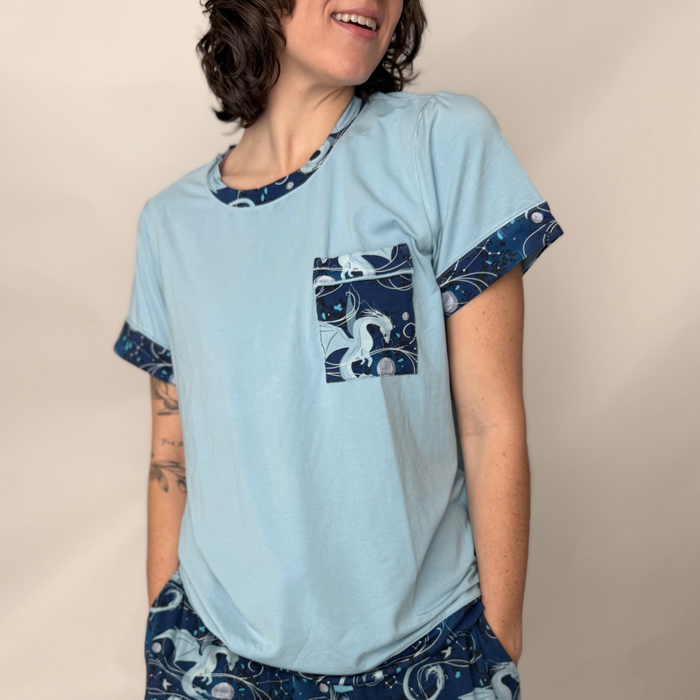 Moonplume Dragon PJ tee (When The Moon Hatched - Sarah A. Parker)