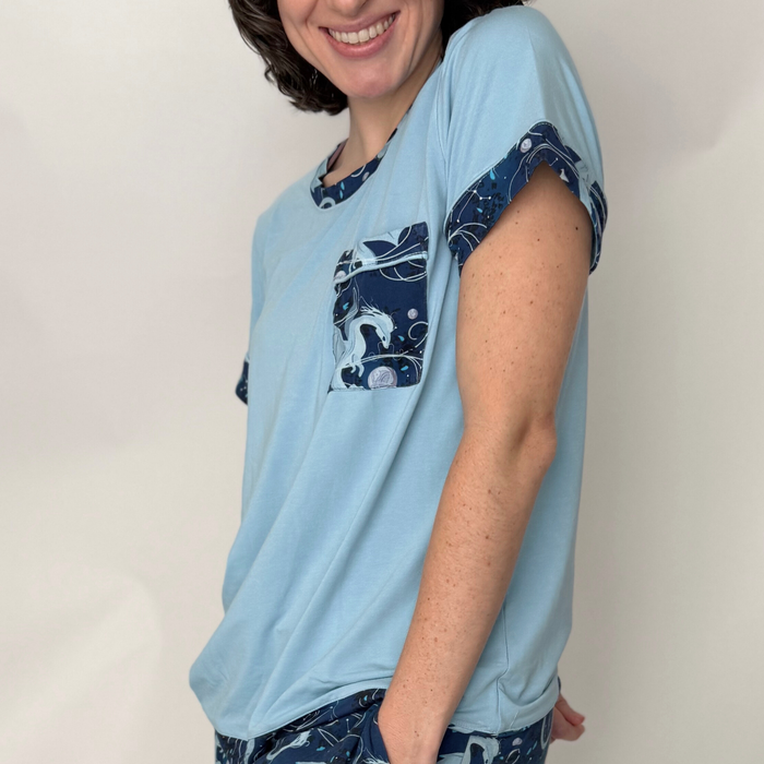 Moonplume Dragon PJ tee (When The Moon Hatched - Sarah A. Parker)