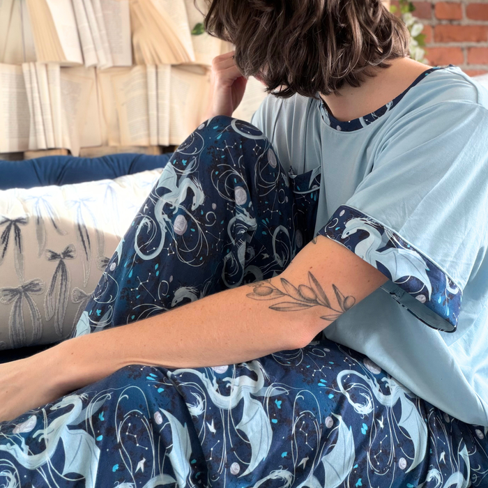 Moonplume Dragon PJ tee (When The Moon Hatched - Sarah A. Parker)