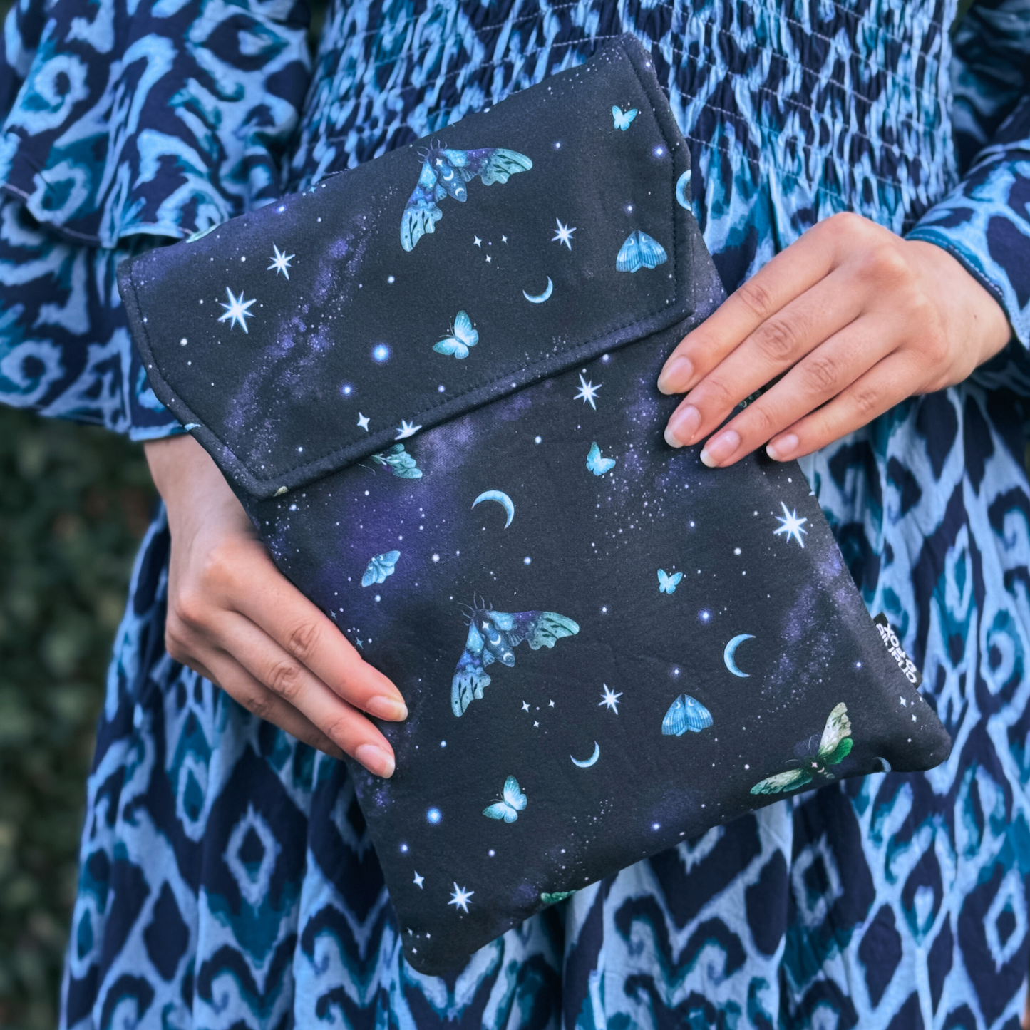 Night Sky padded book sleeve