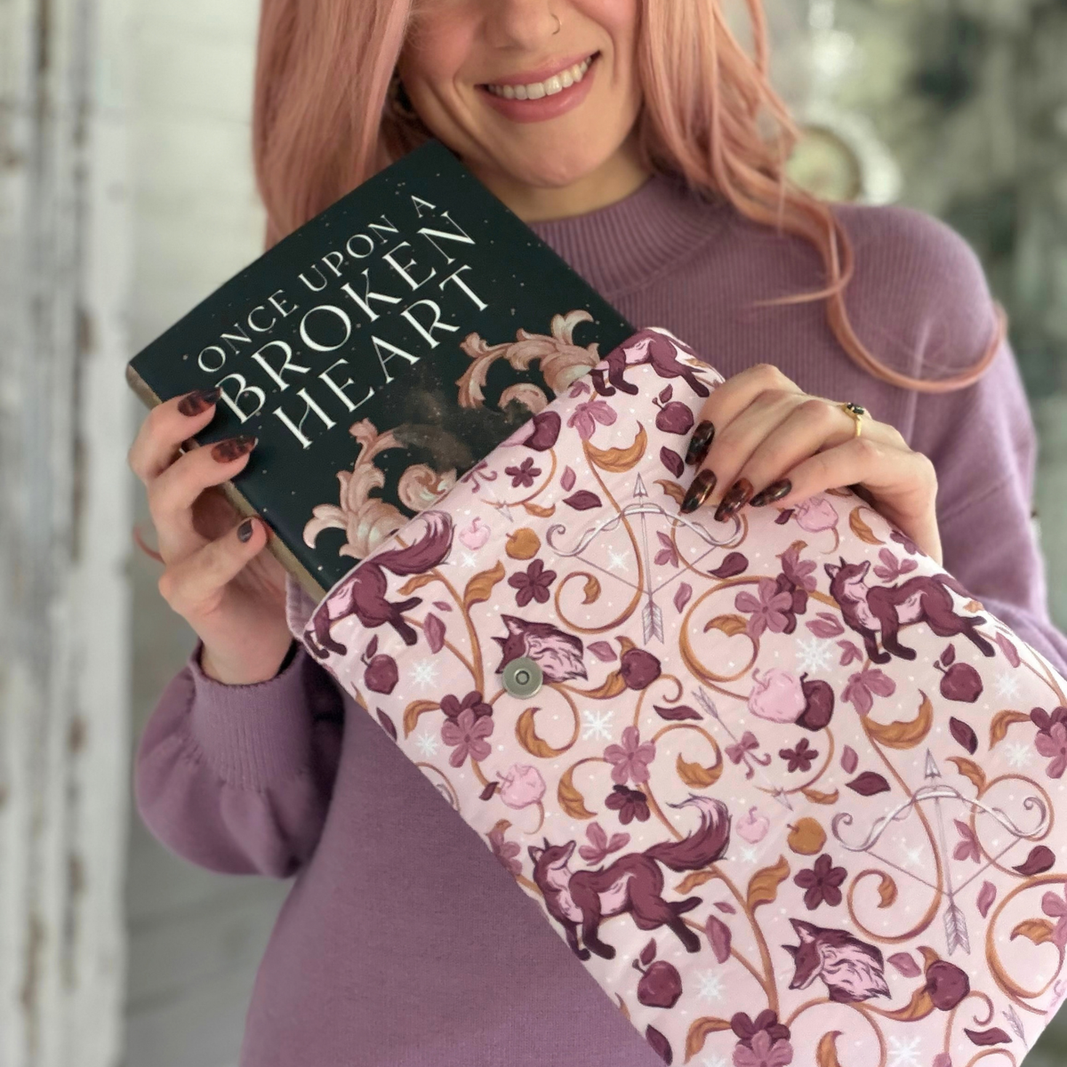 Once Upon A Broken Heart padded book sleeve