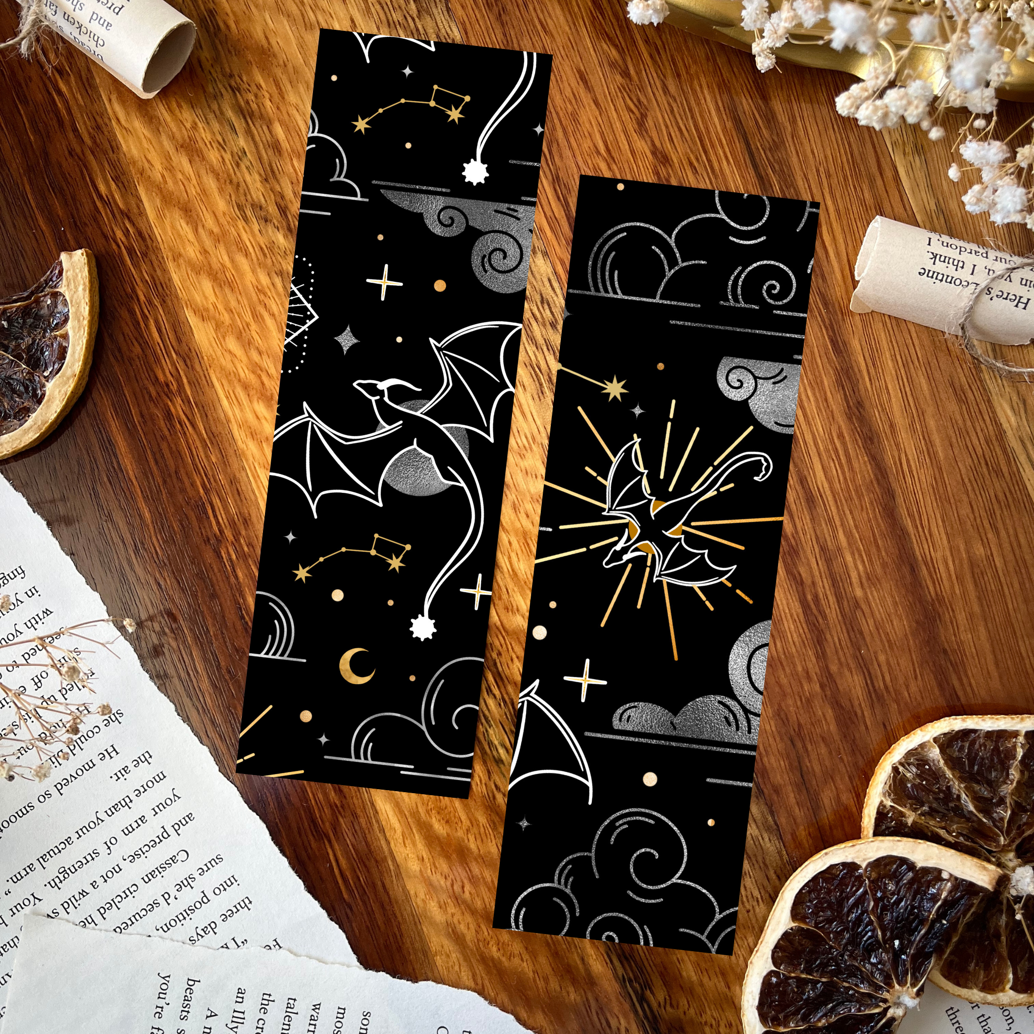 Onyx Storm double-sided bookmark - Rebecca Yarros – Charlie and Fox