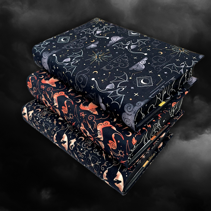 Onyx Storm fabric dust jacket - Rebecca Yarros