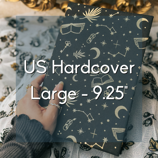 US hardcover (9.25") - large fabric book covers