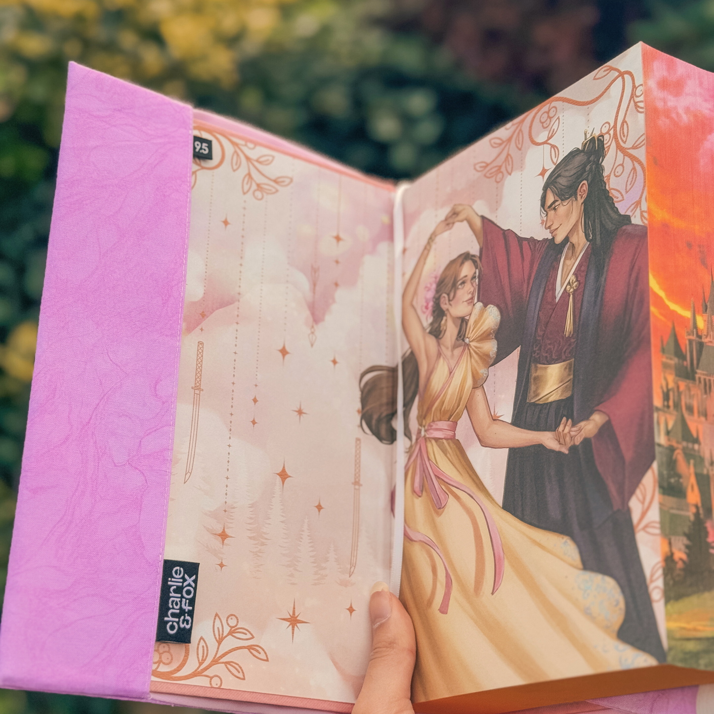 Pink Lemonade fabric dust jacket