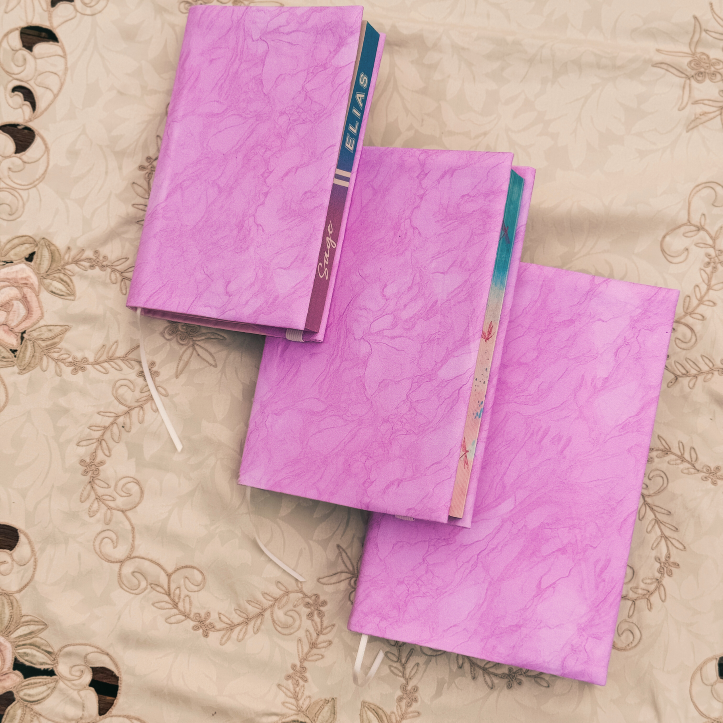 Pink Lemonade fabric dust jacket