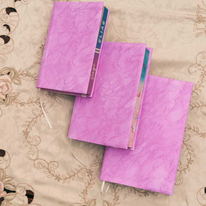 Pink Lemonade fabric dust jacket