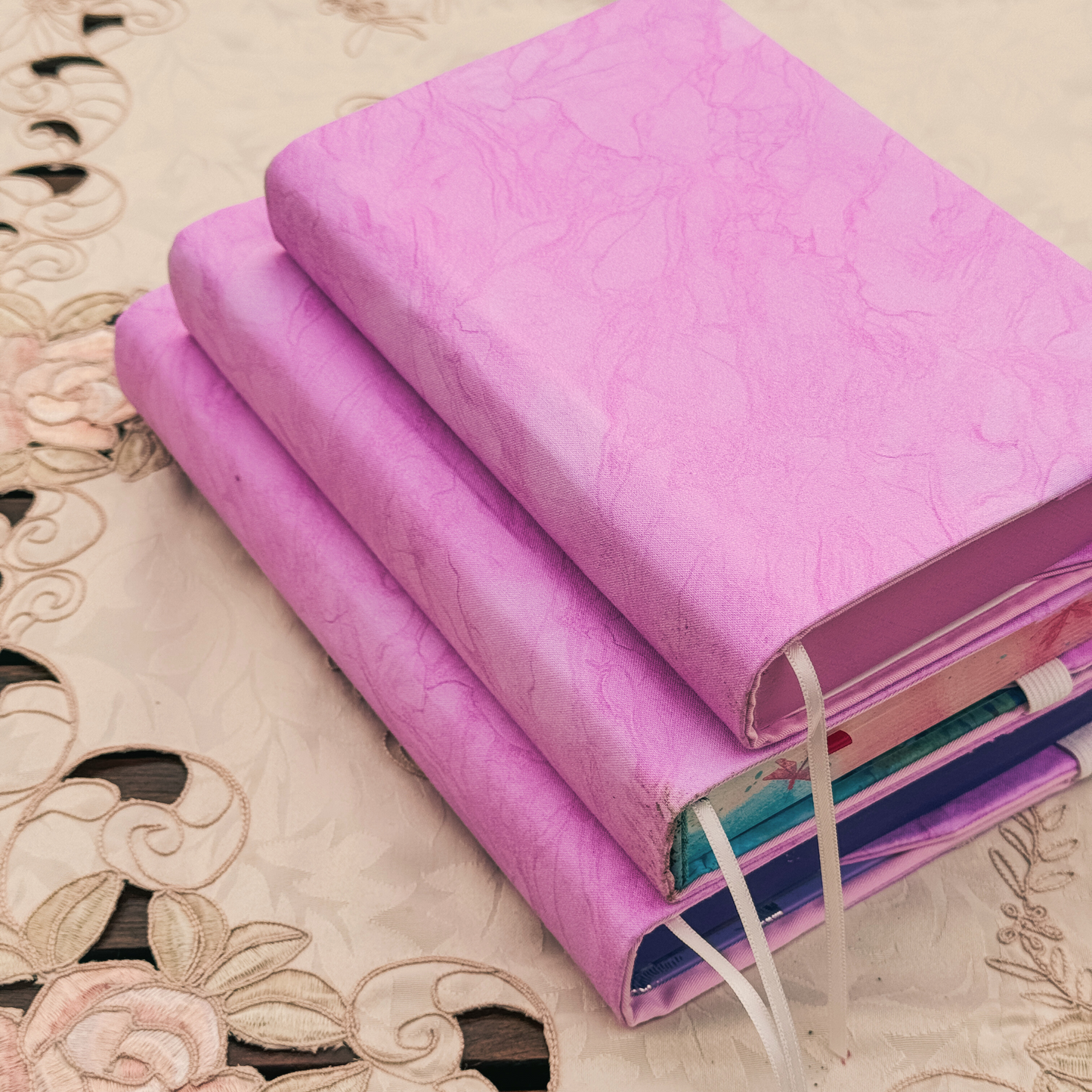 Pink Lemonade fabric dust jacket