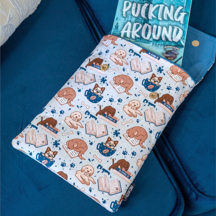 Pups and Pages padded book sleeve