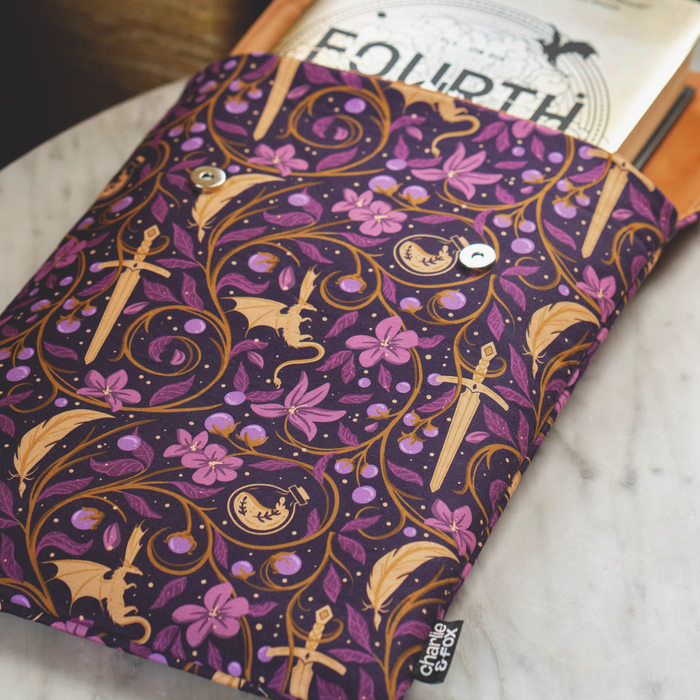 Fourth Wing Quadrants padded book sleeve - Rebecca Yarros
