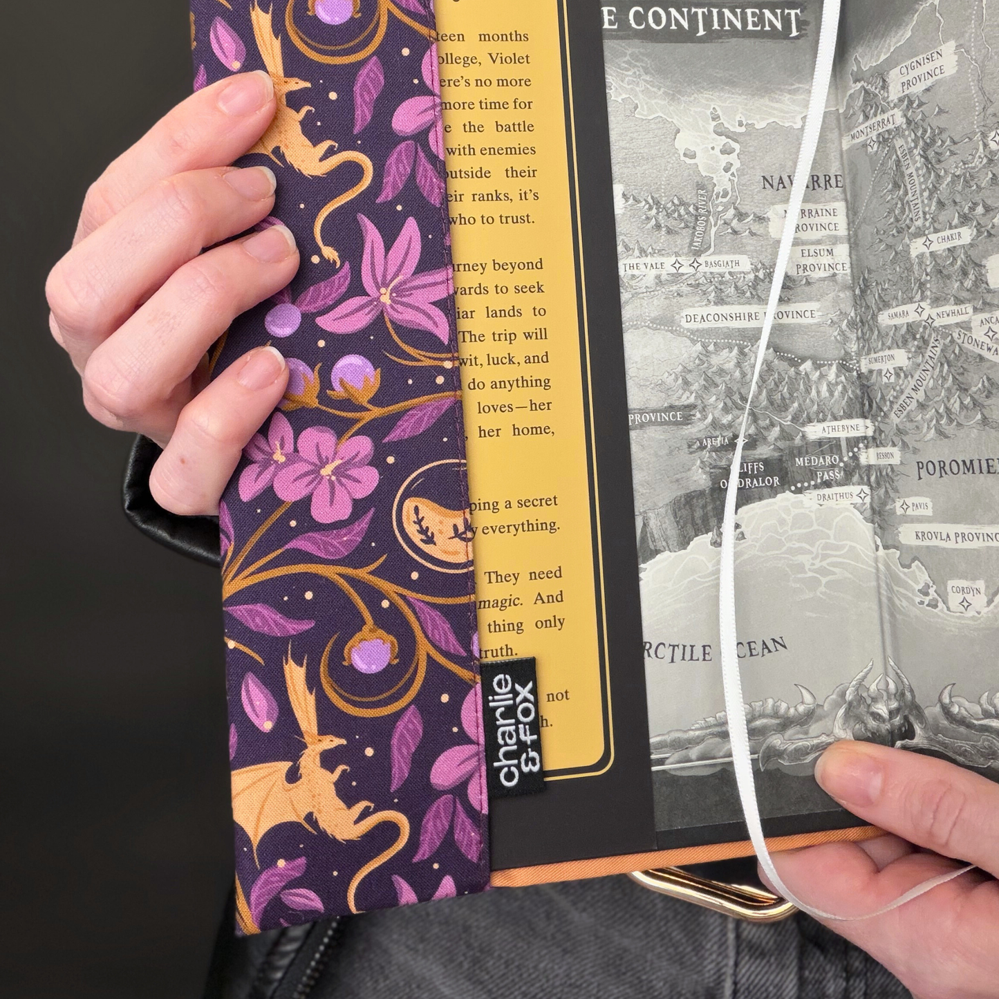 Fourth Wing Quadrants fabric dust jacket - Rebecca Yarros