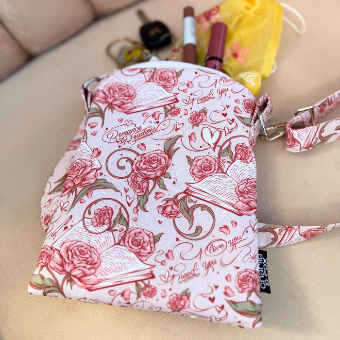 Romance Readers crossbody sleeve