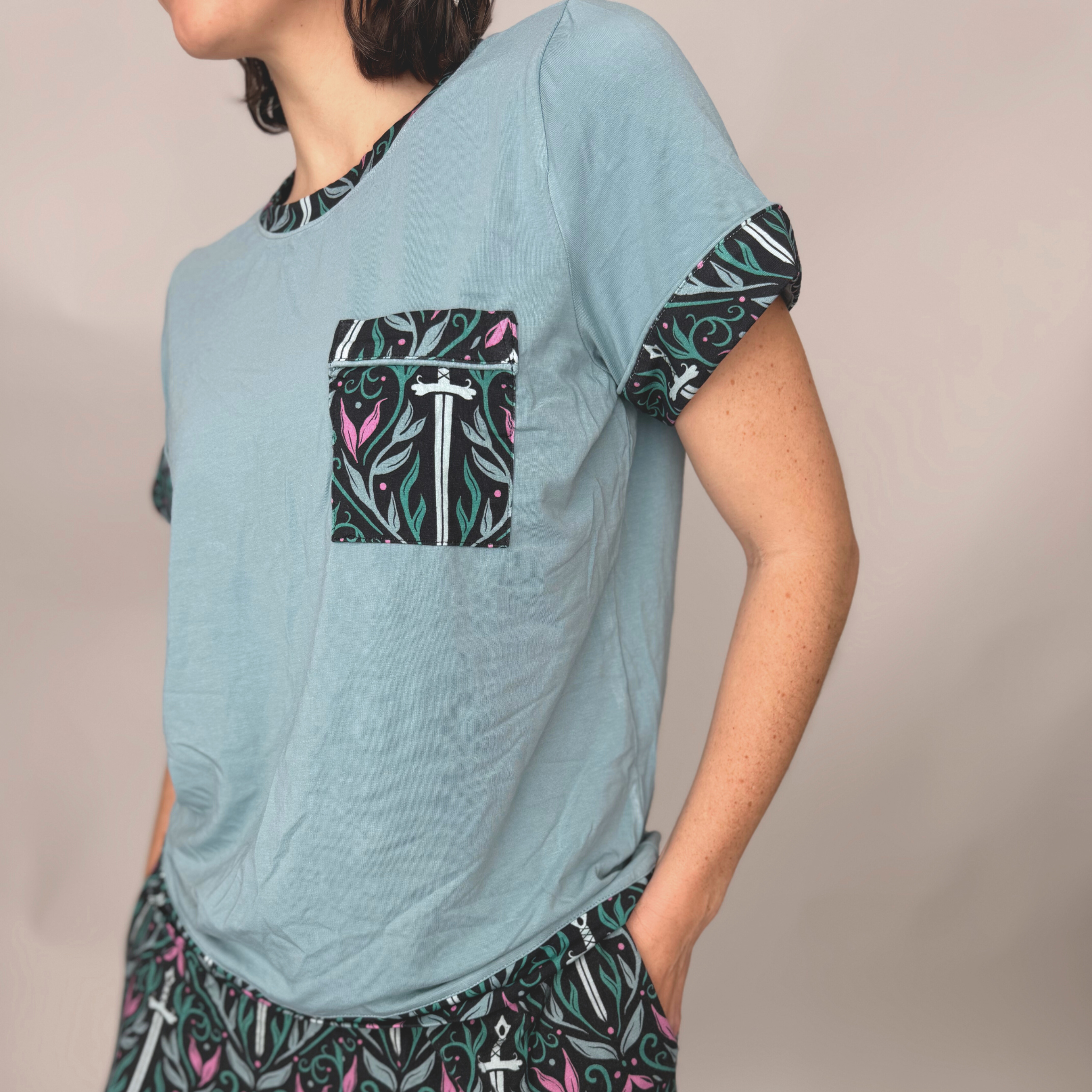 Rivals to Romance PJ tee | Charlie and Fox