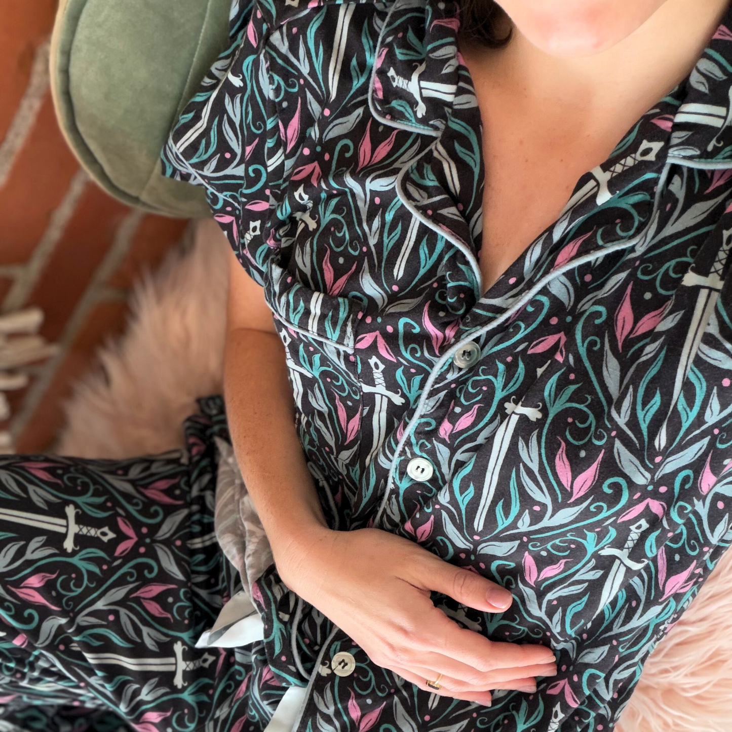 Rivals to Romance PJ button-up shirt