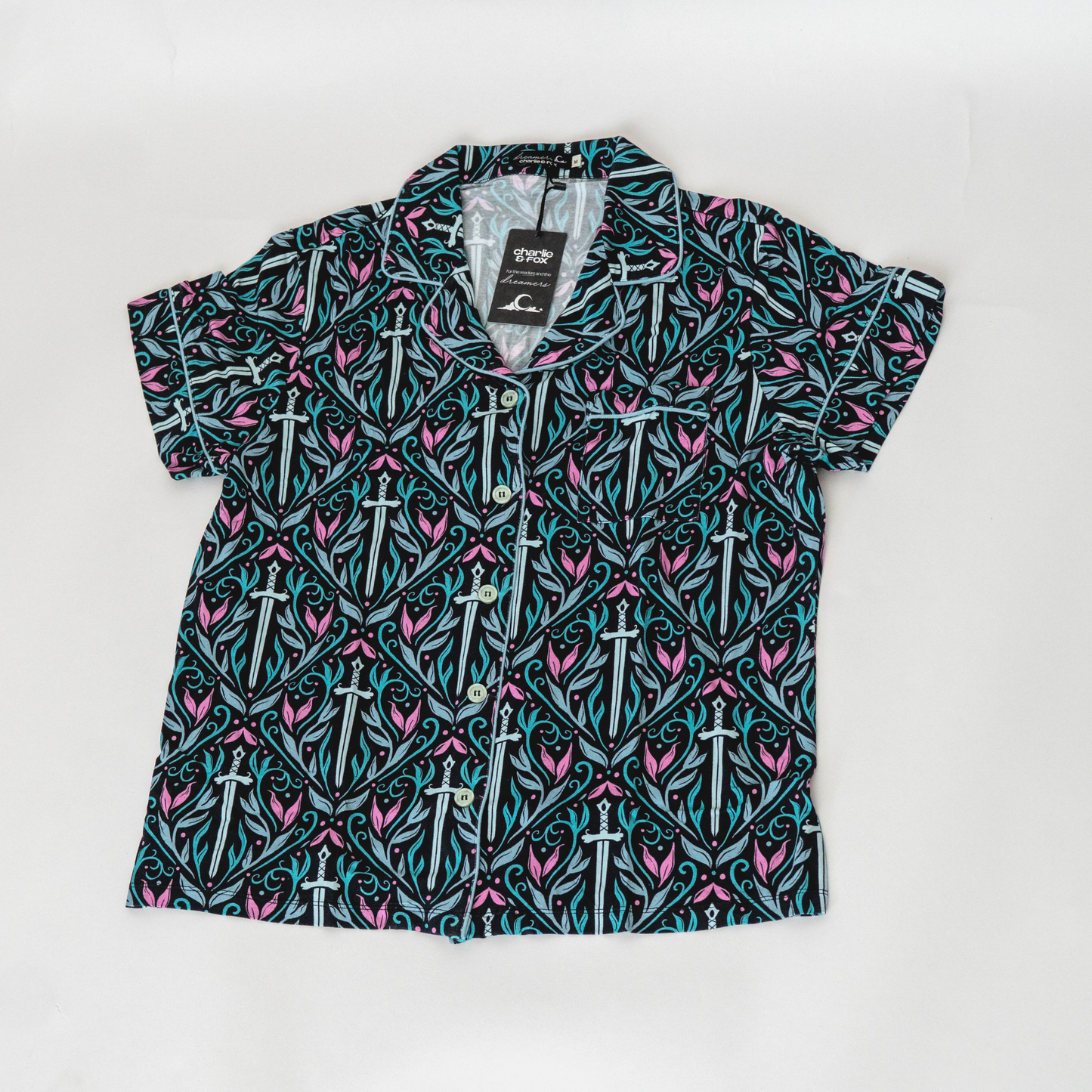 Rivals to Romance PJ button-up shirt