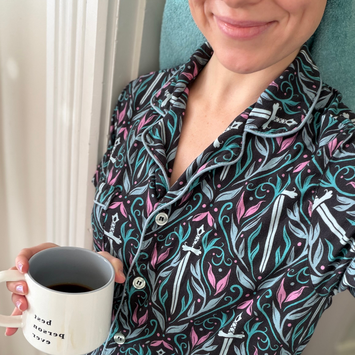 Rivals to Romance PJ button-up shirt