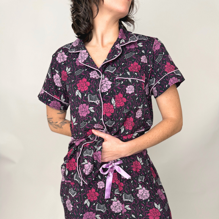 Romantasy PJ button-up shirt