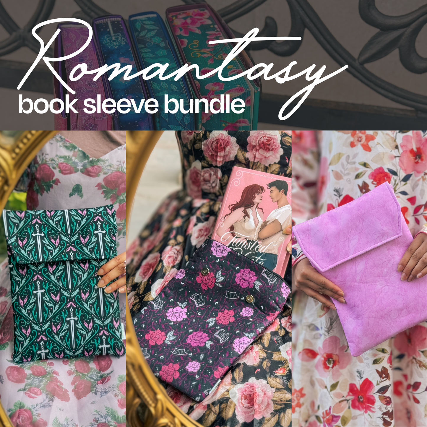 Romantasy book sleeve bundle