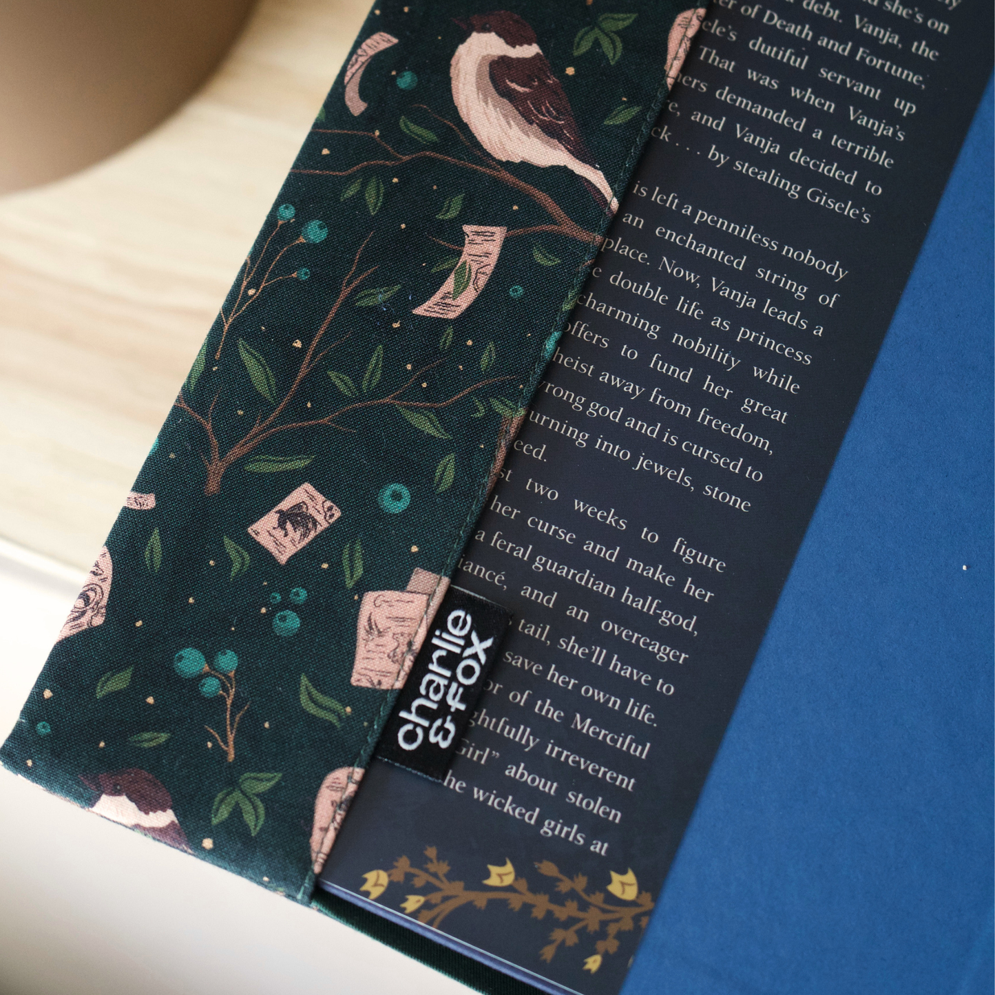 Shield of Sparrows fabric dust jacket - Devney Perry