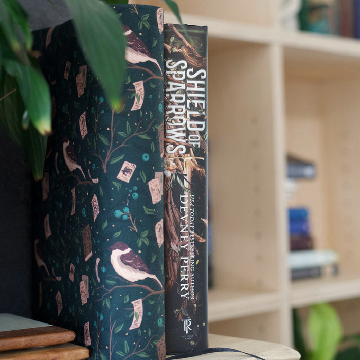 Shield of Sparrows fabric dust jacket - Devney Perry