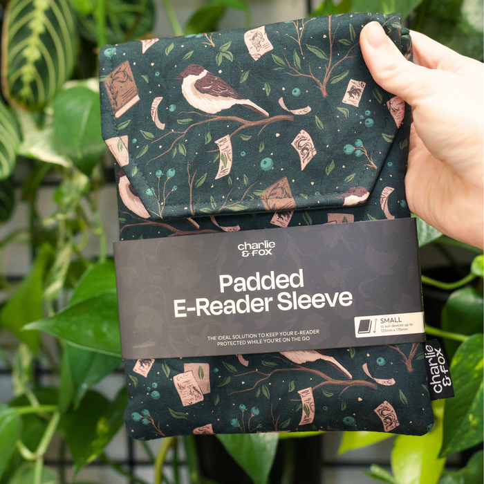 Shield of Sparrows padded e-reader sleeve - Devney Perry
