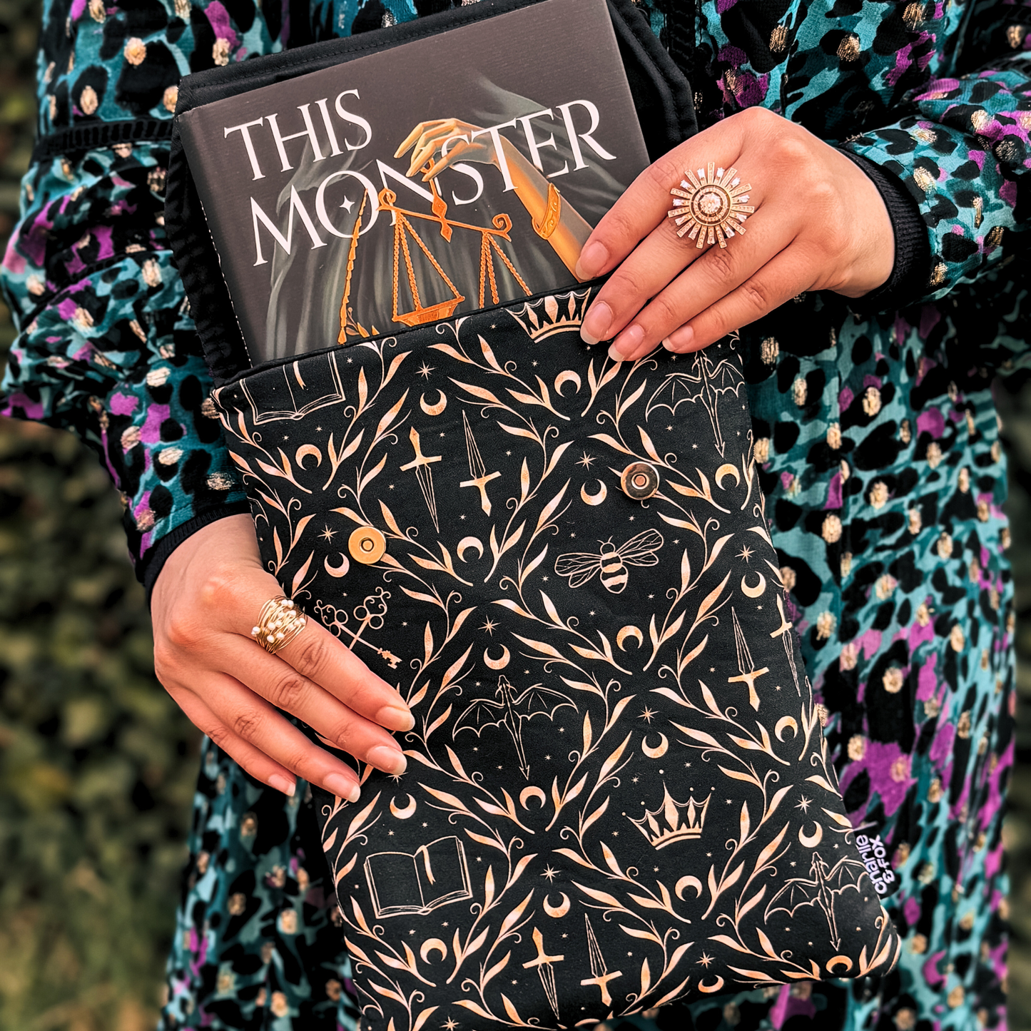 Stories and Stars padded book sleeve