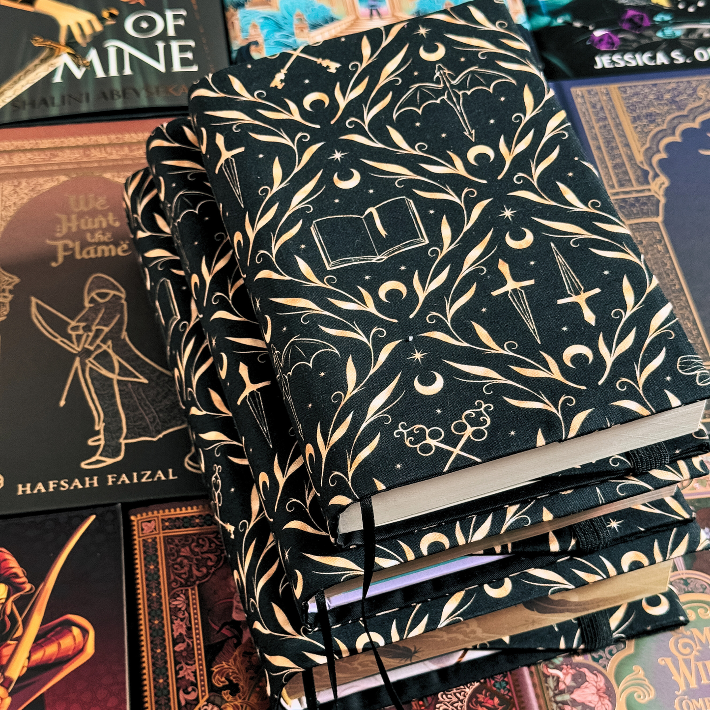 Stories and Stars fabric dust jacket