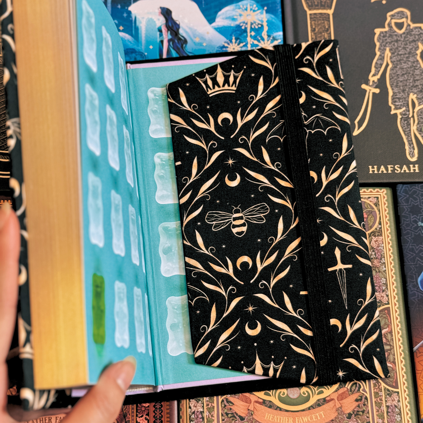 Stories and Stars fabric dust jacket