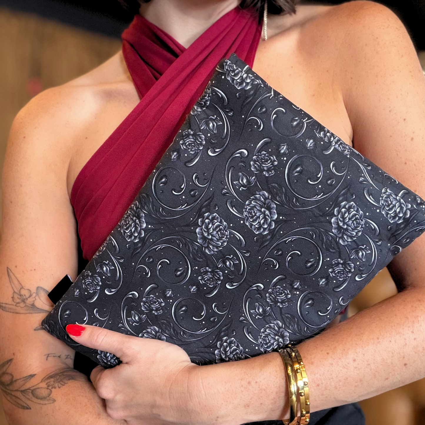 Underworld Floral padded book sleeve (Scarlett St. Clair)