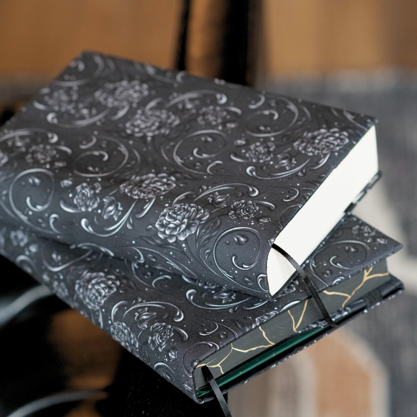 Underworld Floral fabric dust jacket (Scarlett St. Clair)