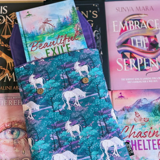 Unicorn Forest padded book sleeve