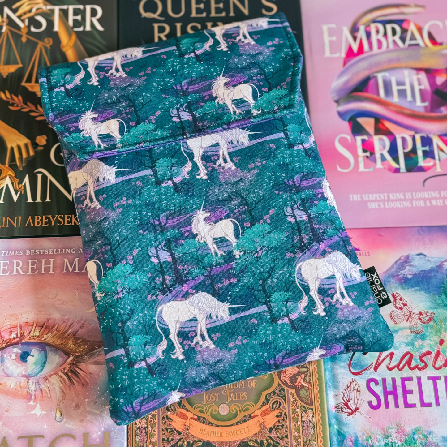 Unicorn Forest padded book sleeve