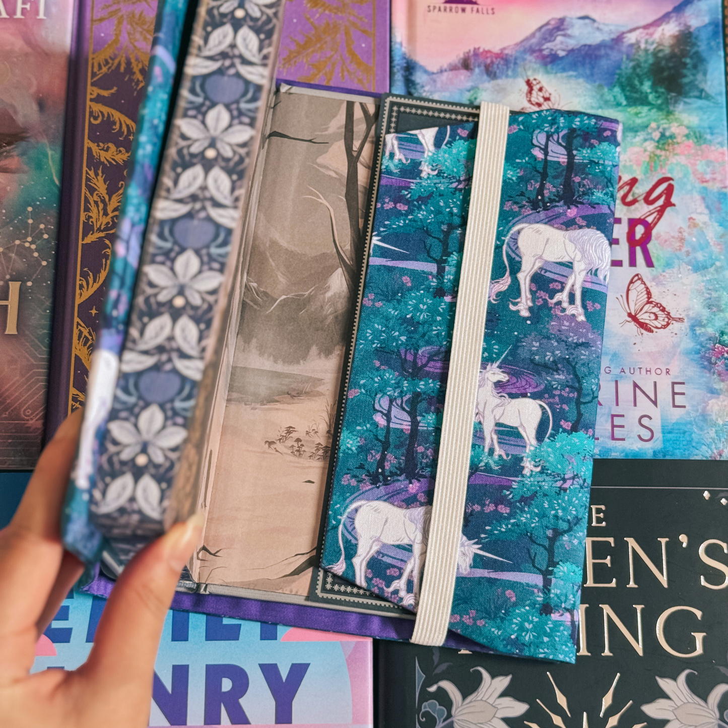 Unicorn Forest fabric dust jacket