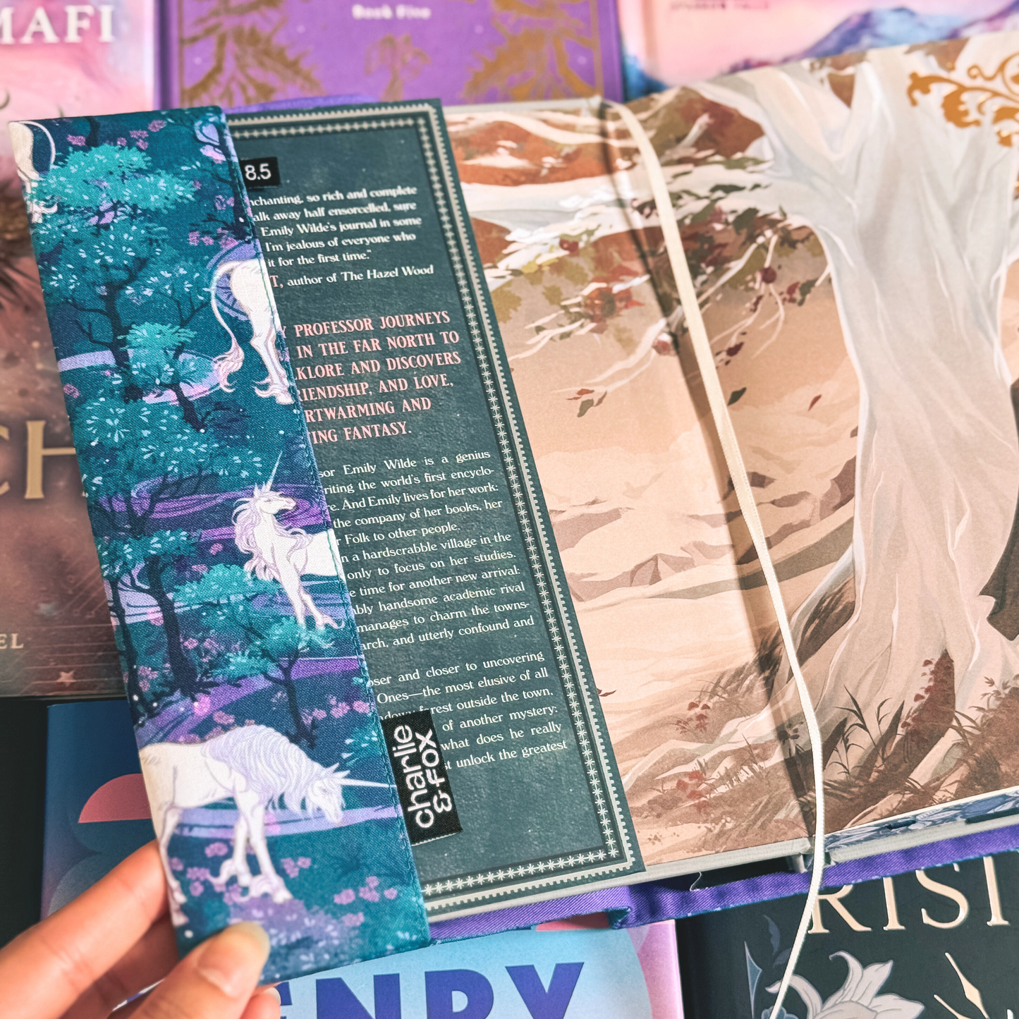 Unicorn Forest fabric dust jacket