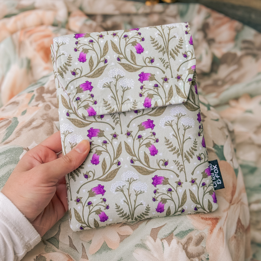 Wildflowers padded e-reader sleeve