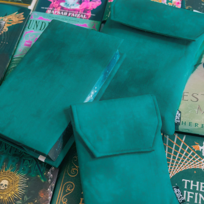 Wonderland in Teal fabric dust jacket